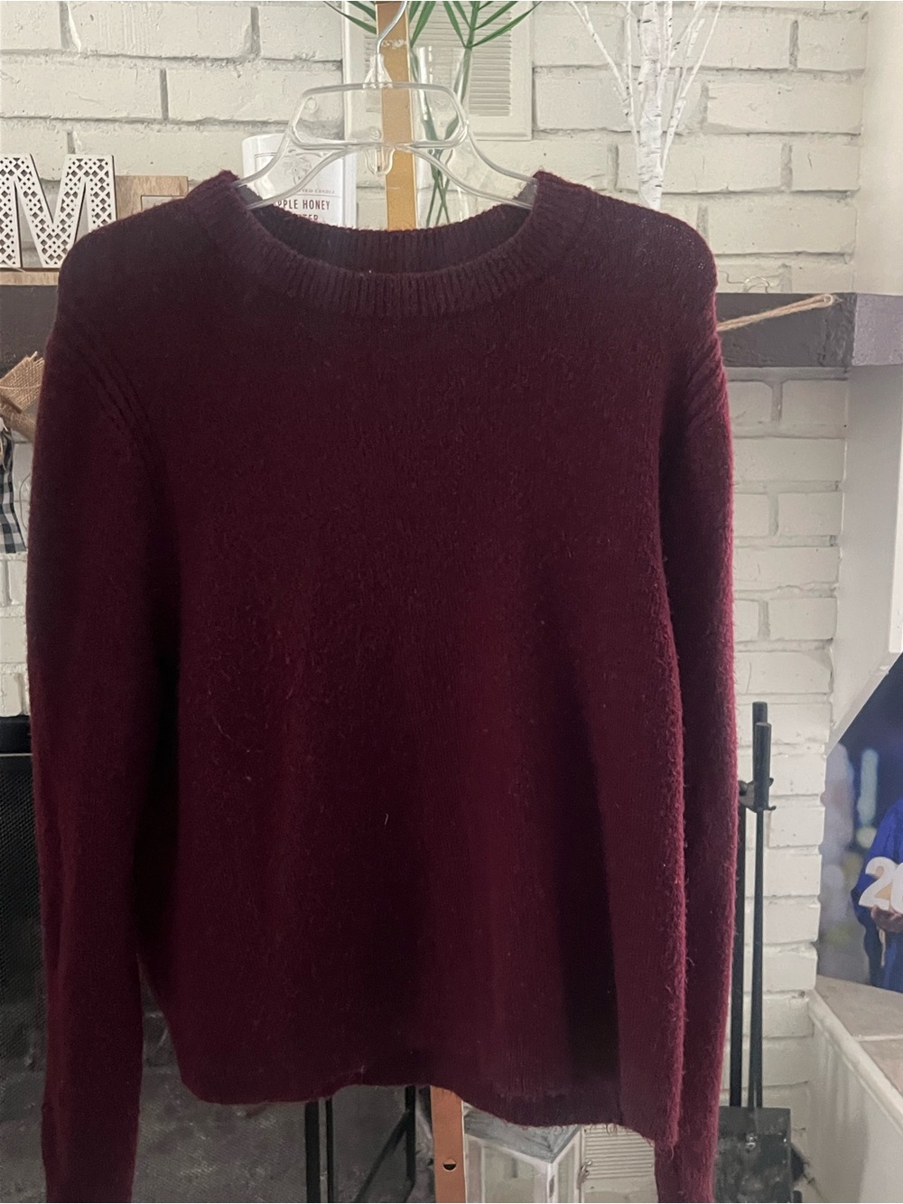 a new day Women's Crewneck Sweater in Burgundy